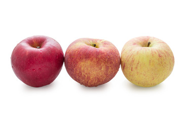 fresh apple on white background with clipping path