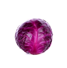 Fototapeta premium Purple cabbage on white background