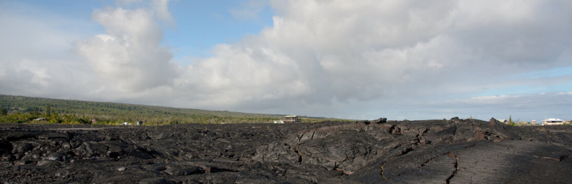 Lava flow field near Kalapana