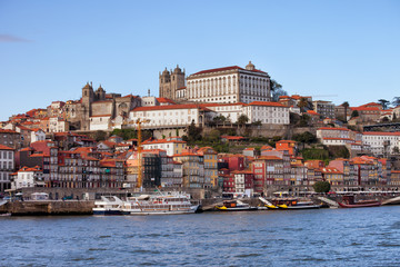 Fototapeta na wymiar Historic City Centre of Porto in Portugal