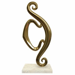Fototapeta premium Abstract sculpture. 3d illustration