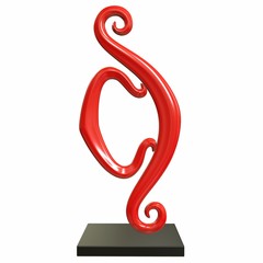 Obraz premium Abstract sculpture. 3d illustration