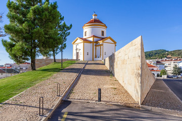 Panorama of the Calvario Church in Portalegre, Portugal. 17th and 18th century.