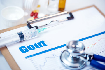 medical concept:gout
