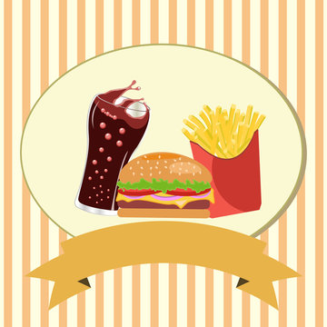 fast food design, vector illustration eps10 graphic