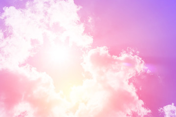 sun and cloud background with a pastel colored

