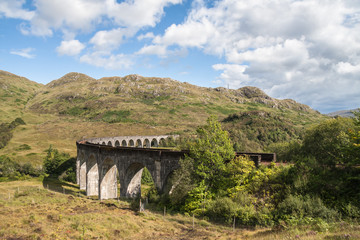 Fototapeta na wymiar Glenfinnan Viaduct Scotland