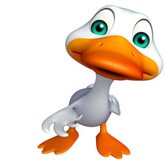 cute Duck funny cartoon character