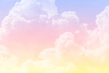 sun and cloud background with a pastel colored

