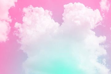 cloud background with a pastel colored

