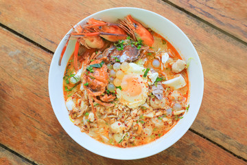 Thai Food Tomyam Seafood Spicy Noodle