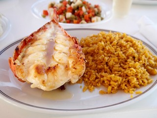 Lobster with rice
