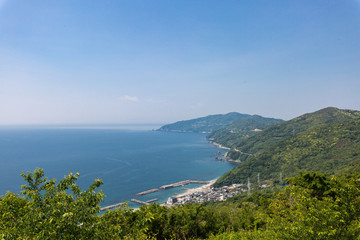 Fototapeta na wymiar 愛媛県伊方町　大久展望台からの風景