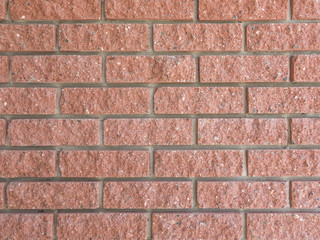 Obraz premium Close up texture of ideal red brick wall