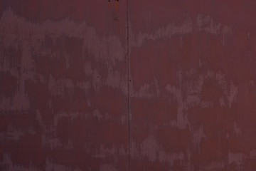 A wall with brown stains