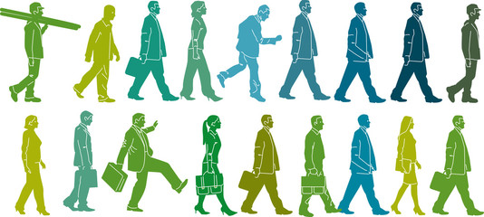 group of working people