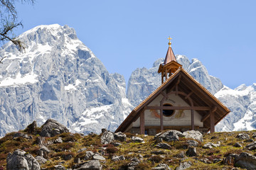 Kleine Kapelle auf der Oberhofalm