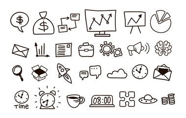 Set of icons for business