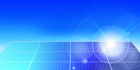 ソーラー　空　風景　背景