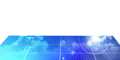 ソーラー　空　風景　背景