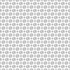 Fototapeta na wymiar Seamless vector pattern. Black and white geometrical background with hand drawn dots. Simple design. Series of Hand Drawn Simple Geometrical Patterns.