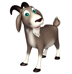 cute Goat funny cartoon character