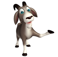 cute Goat funny cartoon character
