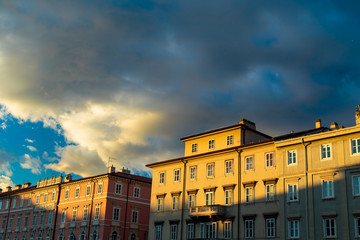 Fototapeta na wymiar sunset in Trieste