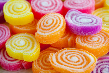 colorful sweet jelly candies