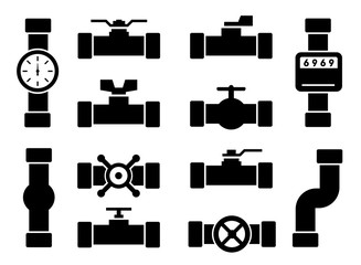 isolated pipes icons