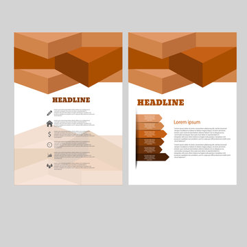 Vector brochure flyer magazine cover poster template eps 10 vect