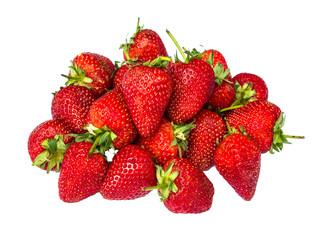 Strawberries Isolated on a white background.