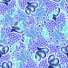 abstract seamless doodle pattern