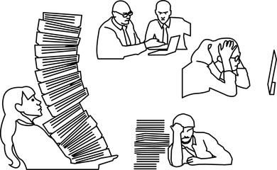 group of working people