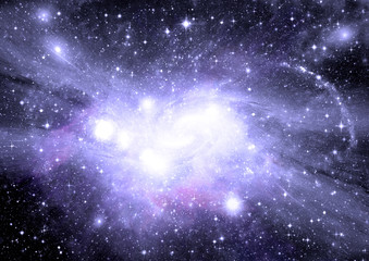 galaxy in a free space