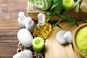 Fototapeta premium Spa set closeup