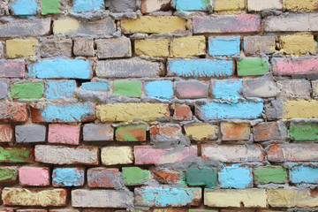 Old ditry brick wall