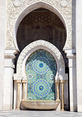 Close up of Arabic Architecture, Casablanca, Morocco