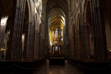 Inside the St. Vitus Cathedral