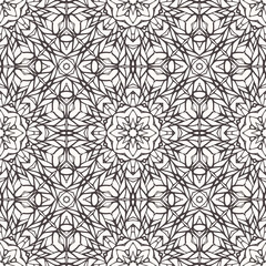 Seamless pattern with ethnic lace ornament