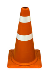 Traffic cones isolated on white.