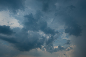 Beautiful storm sky with clouds  in Thailand