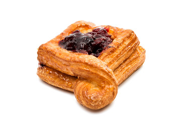 Puff with jam