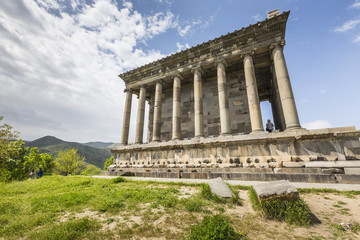 Fototapeta na wymiar Ancient Garni pagan Temple, the hellenistic temple in Armenia
