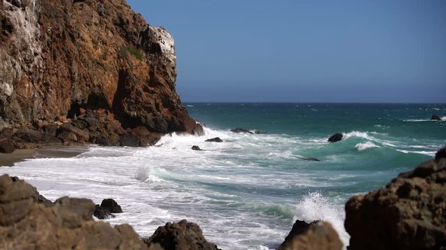 Rocky Shore 01 Malibu California Coastline