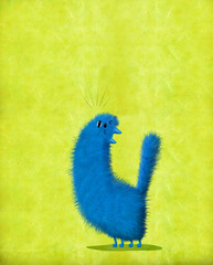 Blue Cat Throwing Back Its Head And Singing