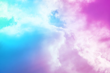 Obraz premium sun and cloud background with a pastel colored