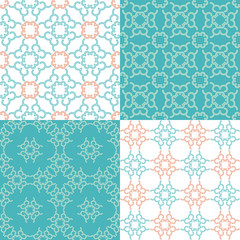 Set of vector linear geometric patterns