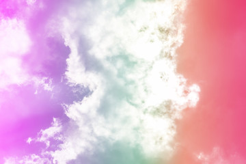 sun and cloud background with a pastel colored

