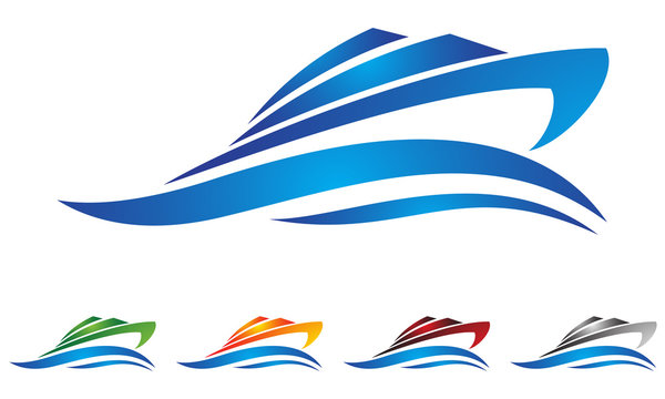 boat logo vector